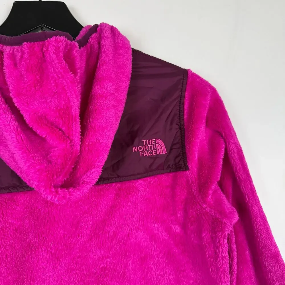 The North Face Girls Oso Fleece Jacket Fuchsia Pink Plush - L 14 16